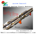 Double Parallel Twin Screw Barrel Bimetallic Twin Parallel Screw Barrel For Pvc Sheet Extruder 